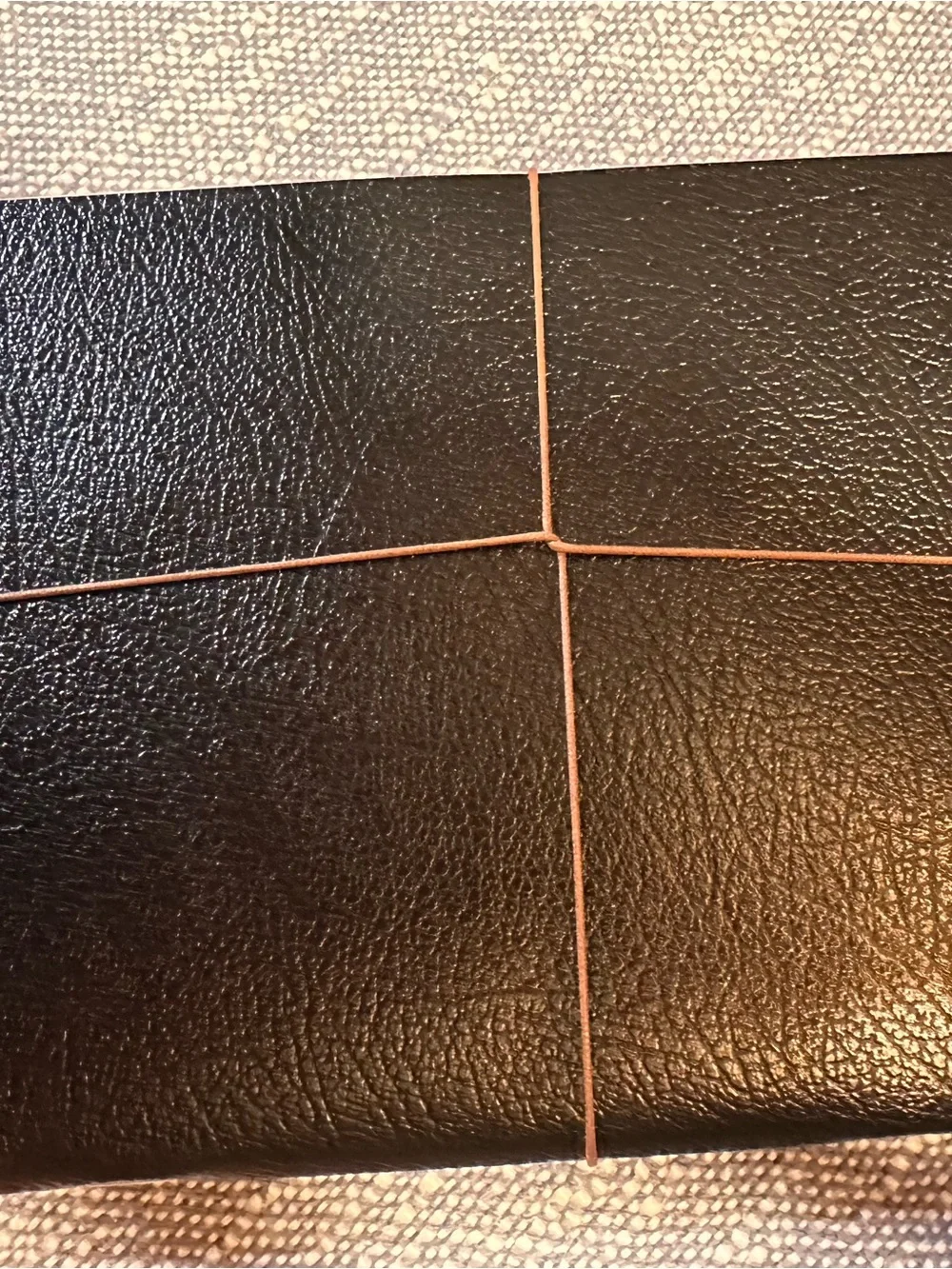 Bieffe Handmade in Italy Black set of 3 notebooks